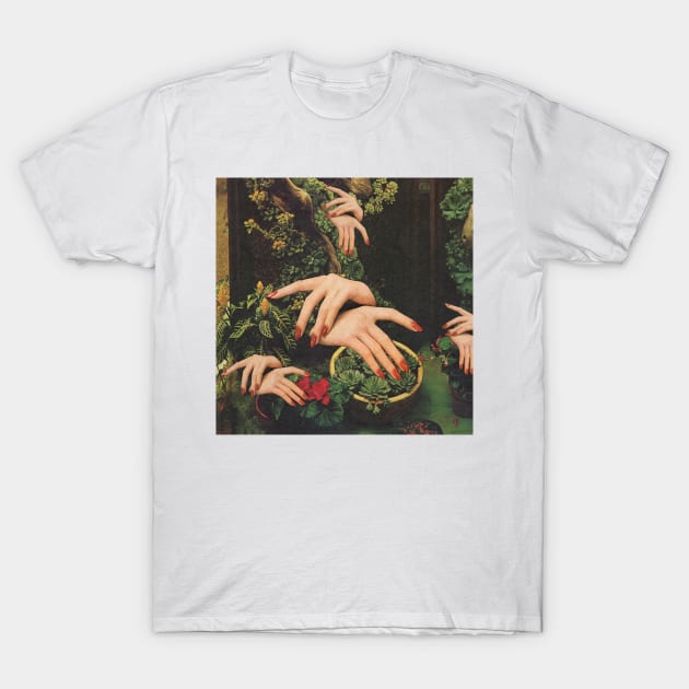 Touch plants T-Shirt by Mariano Peccinetti 